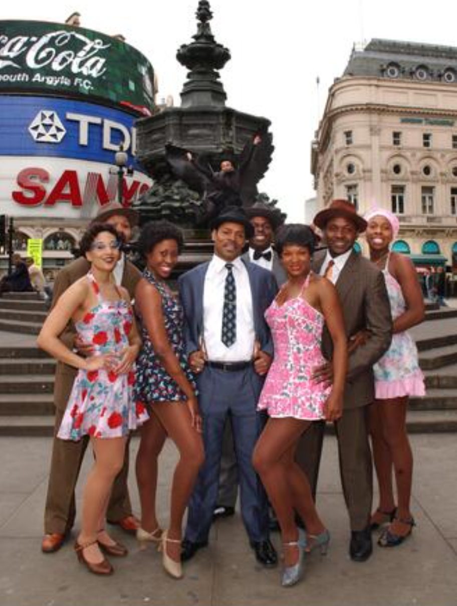 Cast photo at Piccadilly Circus
